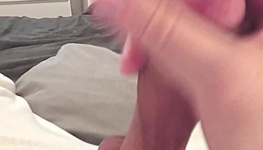 Evening Wank with Noisy Orgasm