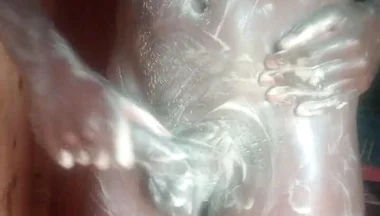 Stroke That Big Black Dick in the Shower and Cum