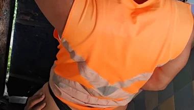 Worker Fucks My Ass in the Bathroom at Work
