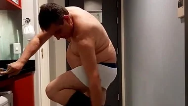 Hot Daddy Getting Naked