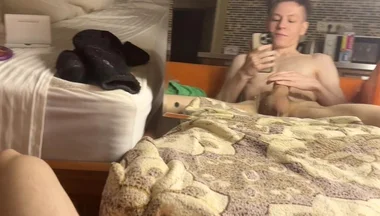 Horny Morning Jerk Fills Dorm with Twink Moans
