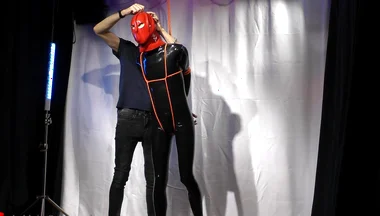 Nicky Latex Doll Gagged and Roped