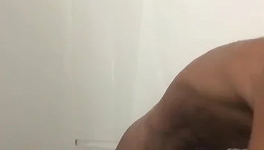 Cumshot in the Shower
