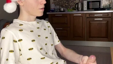 Naughty Solo Session Floods Twink Abs with Cum