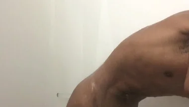 Cumshot in the Shower