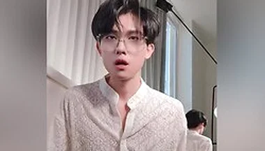 Sexy Twink In Suit Swing His Cock And Cum All Over Your Face And Tongue For Money