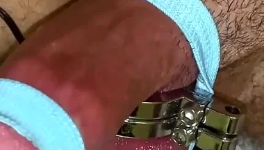 CBT Ballstretching Estim Edging Dick Cum