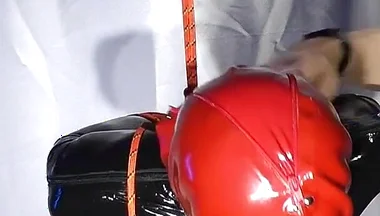 Nicky Latex Doll Gagged and Roped