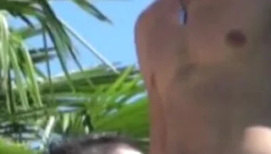 Jimy and Sunny fucking outdoor in the exhib garden