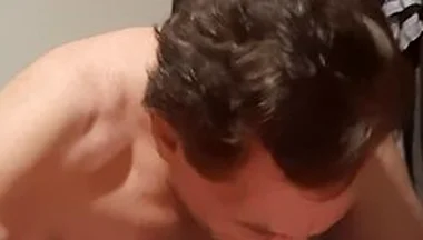 Latino Stepdad Helps His Disabled Boy Cum