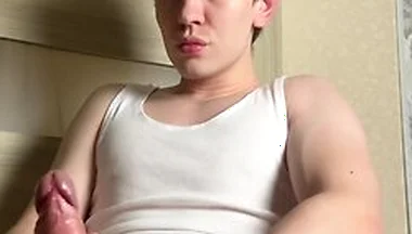 Cute Twink Wanking & Cumming Hard In Front Of His Stepdaddy - Rushlight Dante