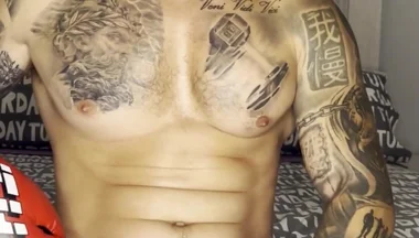 Fighter Big Cum! with No Hands