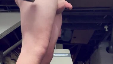 Naked Chubby Exhibition Gym