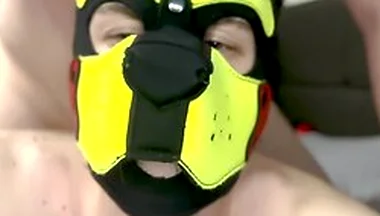 Twink Puppy Gets Fucked And A Huge Cumload