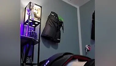Hockey Jock Grinds & Cums In Pullup (diaper)