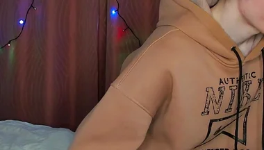 College Twink Strokes Huge Dick After Long Day