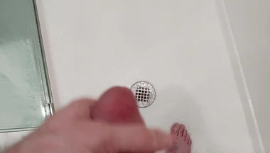 Jerking It in the Hotel Shower Stall