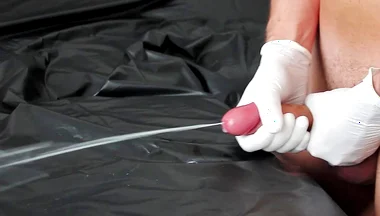 Chastity Release by Cockhead Massage and Post Orgasm Polishing