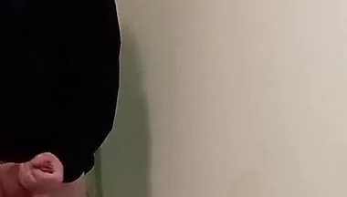 Boy in Hoodie Jerk off and Finish with a Cumshot