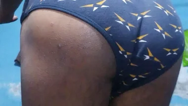 Horny Indian Femboy Wearing His Step Sister's Bra and Panties