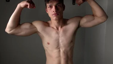 Handsome Solo Muscle Boy Flex Abs With Daniel Donovan