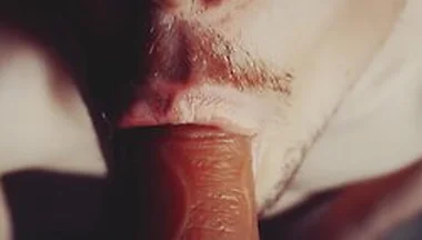 Tongue Split Blow Job On Dildo