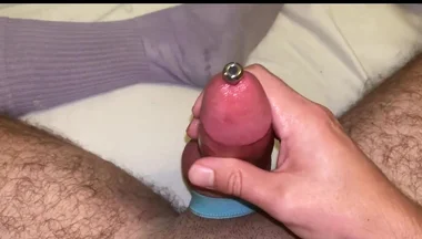 Teen CBT Edging Dick Sounding Cum