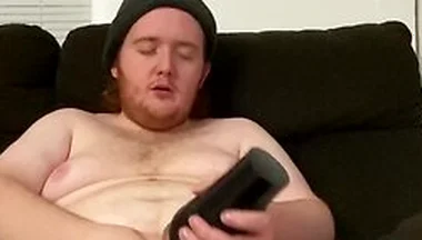 Young Chubby Guy Plays With A Fleshlight
