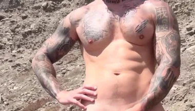 Big Cock Cum, in the Beach