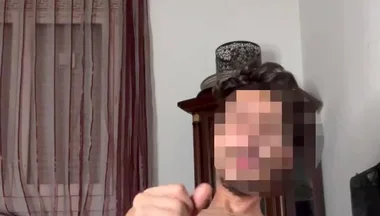 Skinny Twink Strokes His Hung Cock