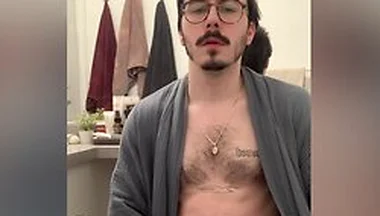 Bulging In My Robe And Jerking Off