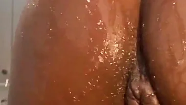 Slow Motion Black Boy in Panties and Skirt Showing off His Destroyed Asshole