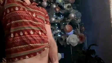 Christmas Time, Mistletoe and Cock