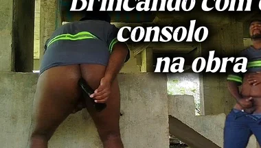 Ugly a Big Dildo in My Ass in Construction