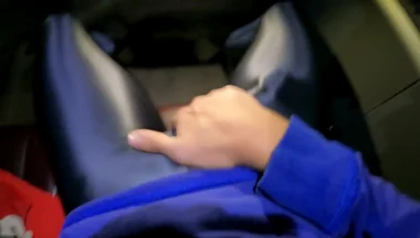 I Cum in Supertight Leggings on the Bus Getting Back From Training