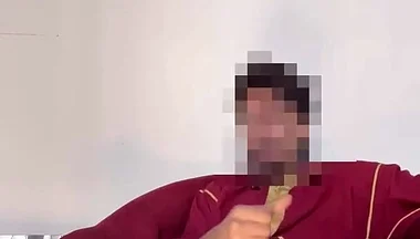 Arab Muslim Man Jerks off Fat Cock After Prayer