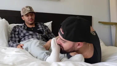 Latino masters feet cum load