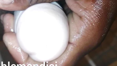 Big Black Cock Vs Long White Dildo