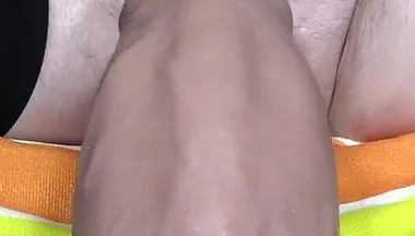 I Just Love Vibrating My Loose Cooch Stretched by a Huge Toy!