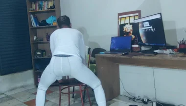I Cum on Compression Wear