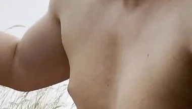 Rain-soaked Rebel: Naked Muscle Stud's Steamy Outdoor Show