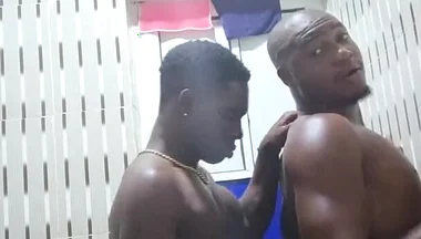 Big Ass Guy Came for a Bathroom Sex