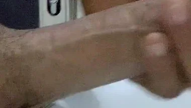 Jerking at Work in Toilet of My Boss