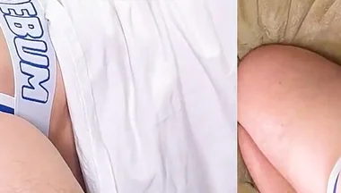Massive Double Hands Free Cumshot From Wild Out of Control Clanker!