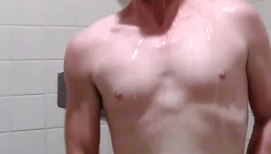 Jacking off in the Showers
