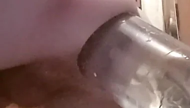 Huge Bottle in My Sweet Young Ass and Anal Prolapse