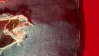 Amateur Boy Pissing in a Condom
