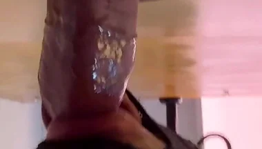 Daddy Cock at Gloryhole: His Thick Fills the Cum Glass - Then I Get so Horny I Shoot Right in