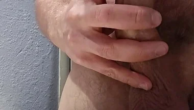 Masturbating with a Sex Toy Bubble Butt Doggystyle. I Fuck It Until I Cum Hard