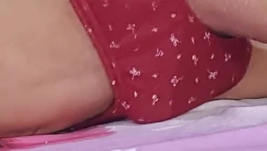 Skinny Sissy Enjoying in Bra and Pantie